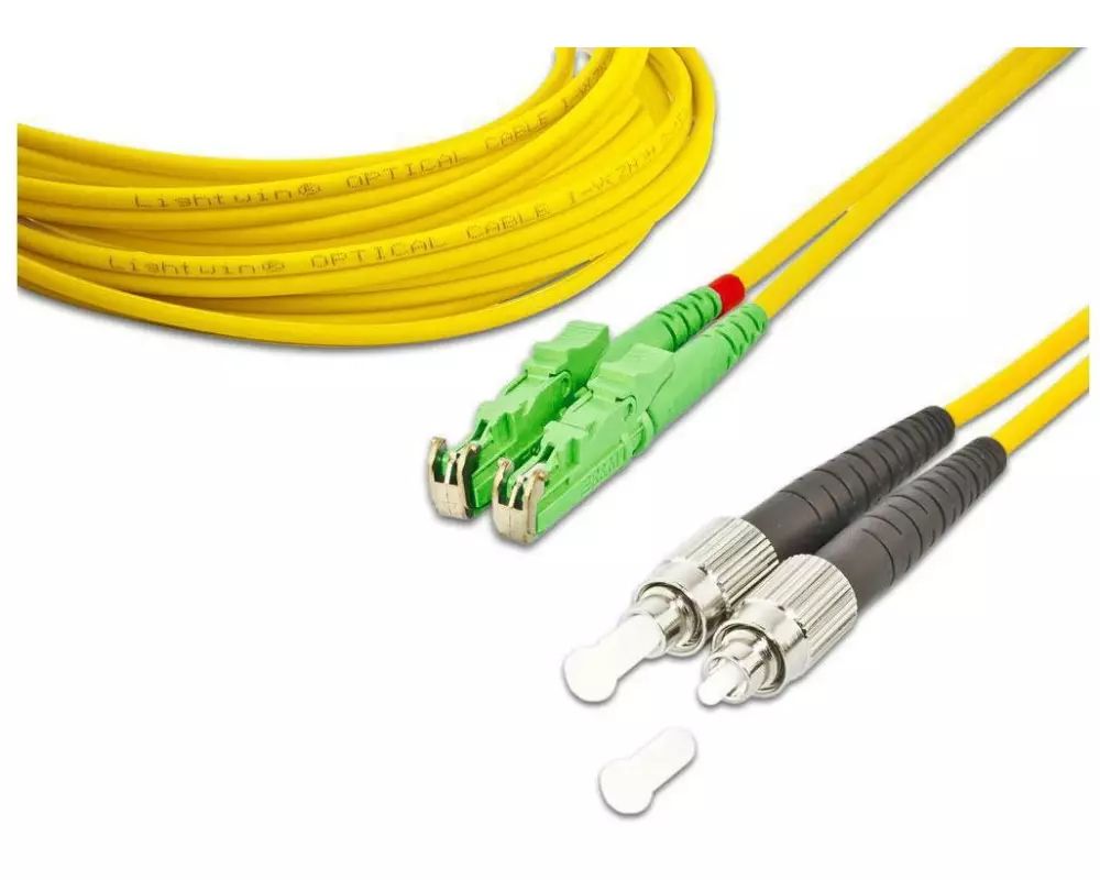 Lightwin LWL-Patchkabel E2000/APC-FC, Singlemode, Duplex, 20m