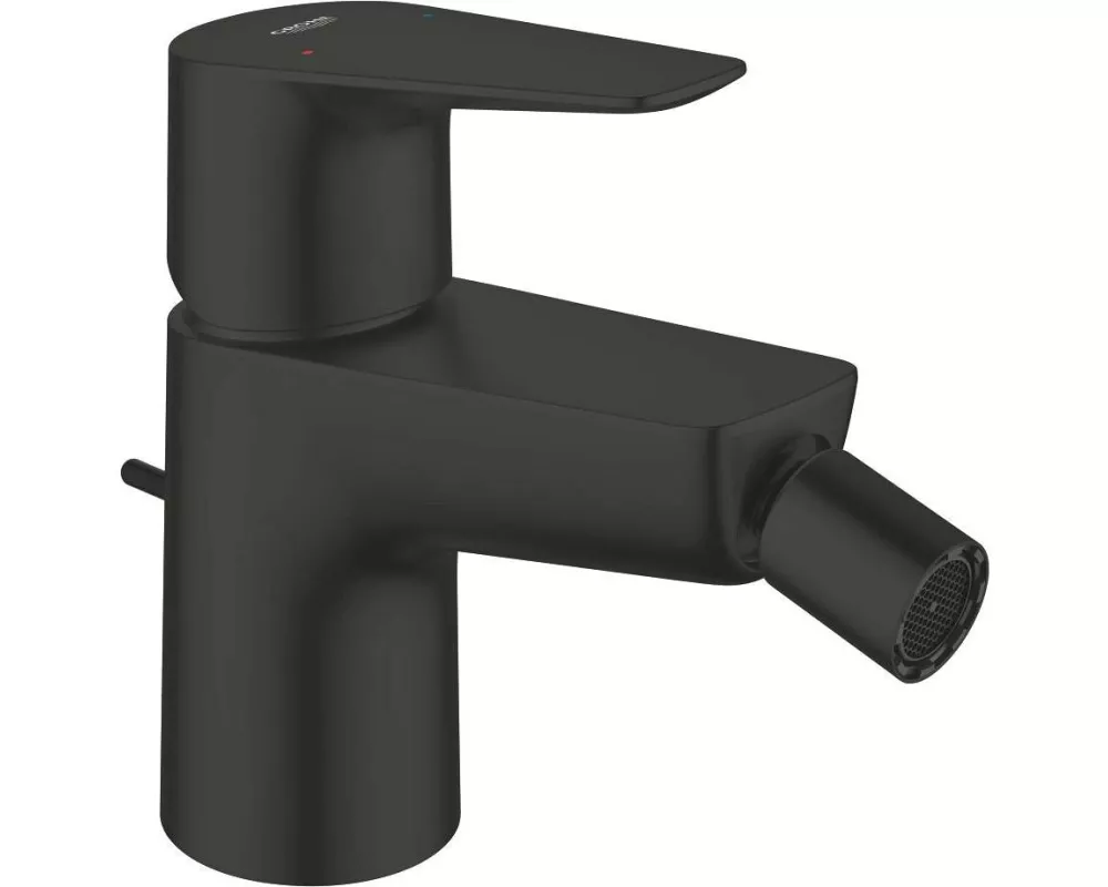 GROHE Start Edge 2020 Mattschwarz mit Zugstangen-Ablaufgarnitur