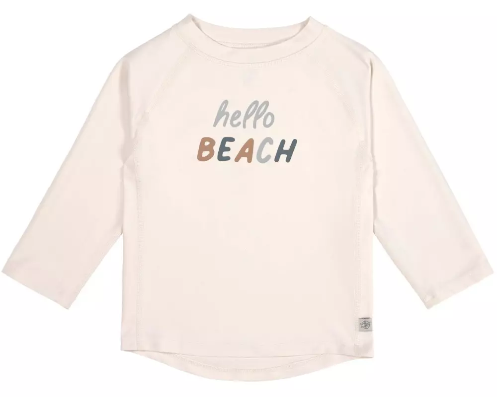 Lässig UV-Shirt Hello Beach – Milky Gr. 74/80