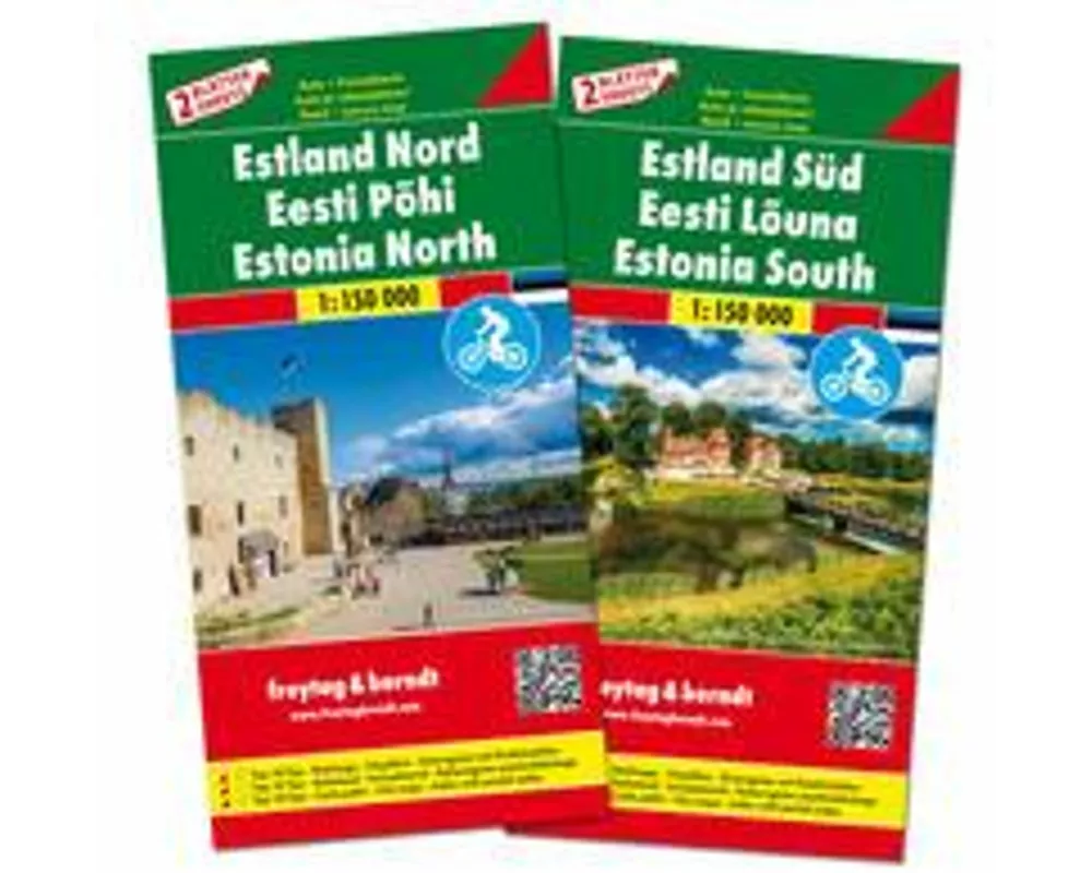 freytag & berndt Straßenkarte Estland Set Nord und Süd 1:150.000