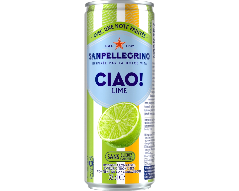 SAN PELLEGRINO Ciao! Limette 13849635 33 cl, 6 Stk.