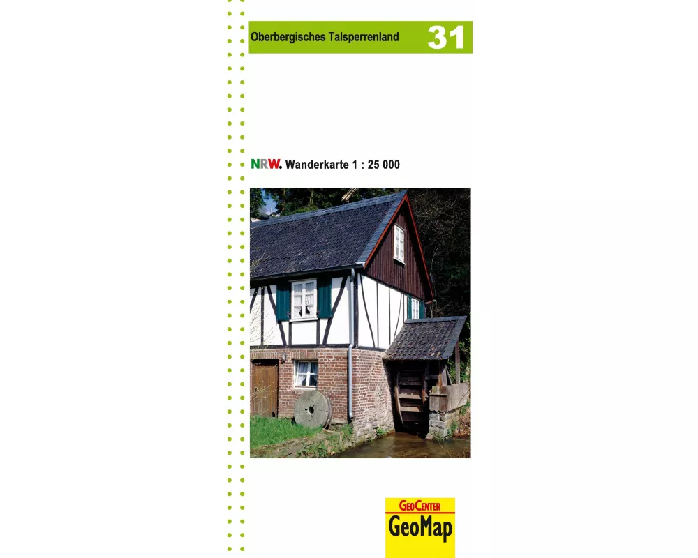 Oberbergisches Talsperrenland Blatt 31, topographische Wanderkarte NRW