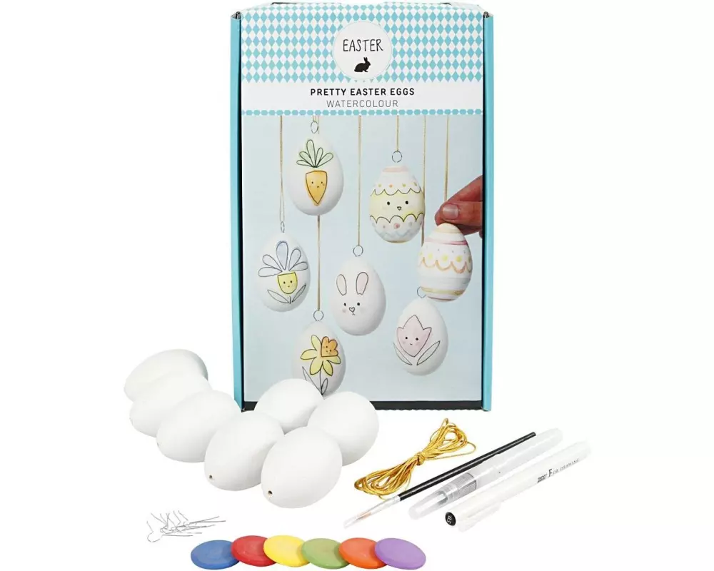 Creativ Company Bastelset Pretty Easter Egg 7-teilig