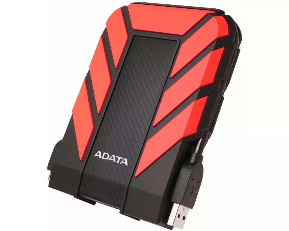 ADATA Externe Festplatte AHD710P 1 TB, Rot/Schwarz