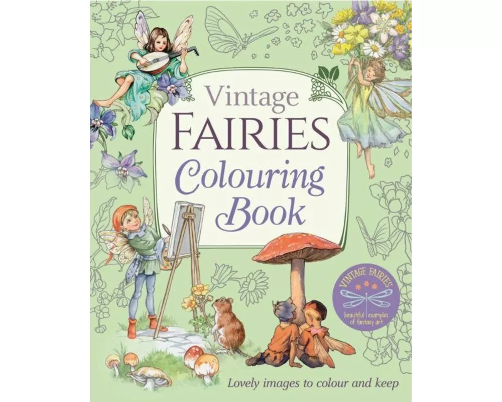 Vintage Fairies Colouring Book