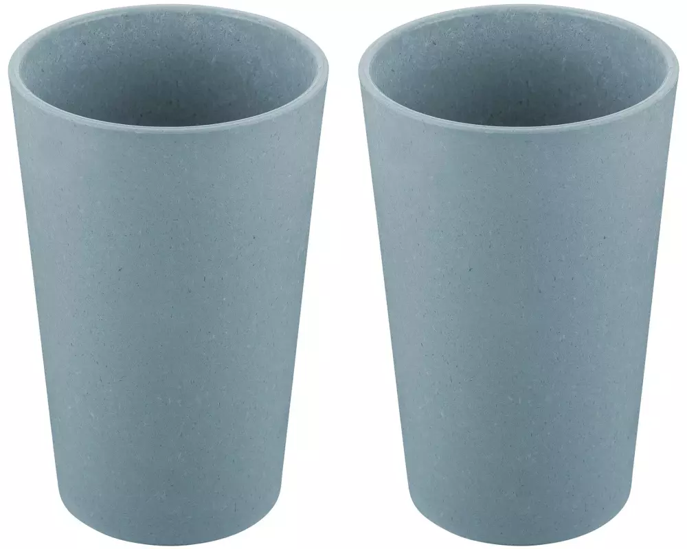 Koziol Trinkbecher Connect L 350 ml, 2 Stück, Blau
