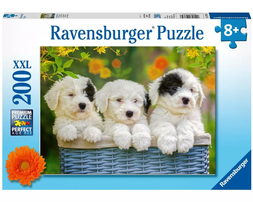 Kinderpuzzle 200 XXL Teile - Kuschelige Welpen