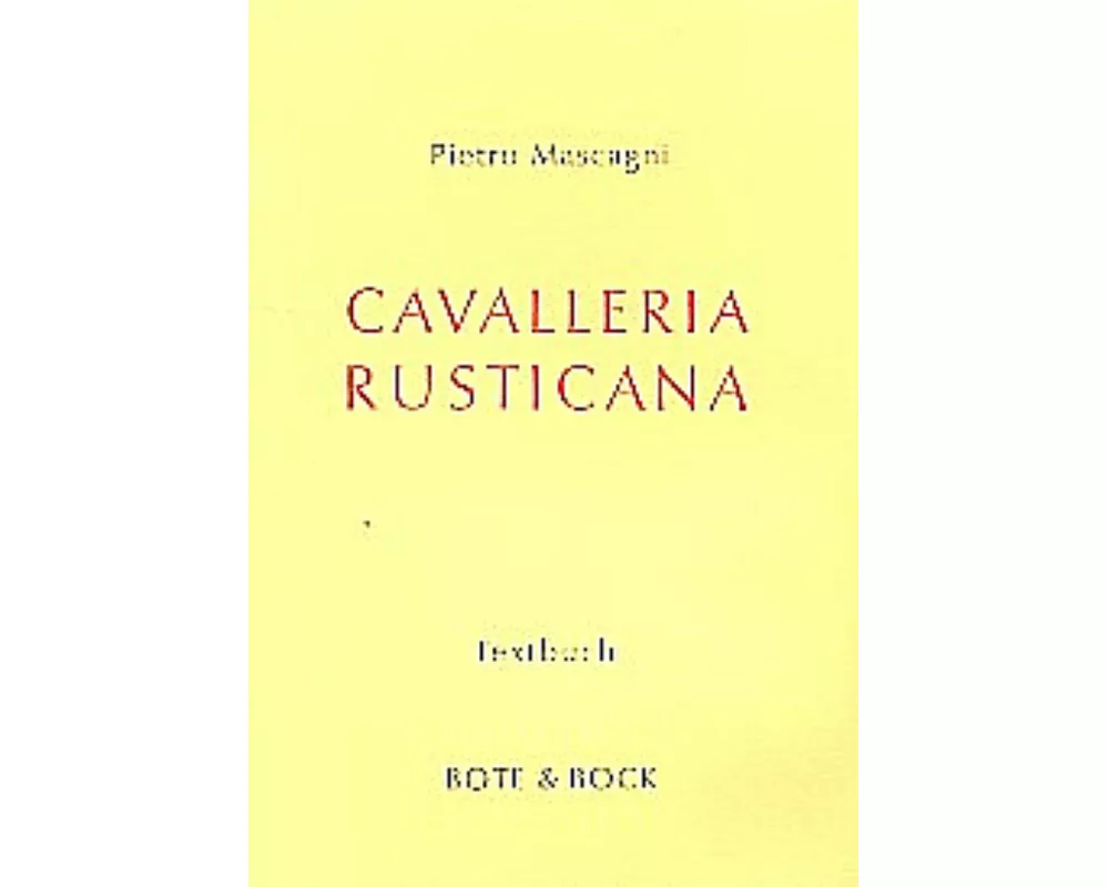 Cavalleria rusticana