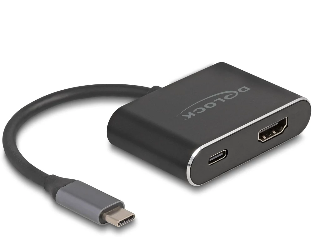 Delock Adapter 8K/60Hz USB Type-C - HDMI/USB Type-C