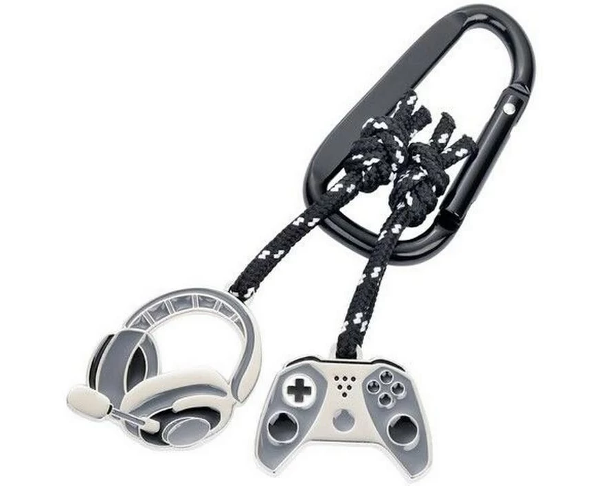 Troika Schlüsselanhänger Gaming Grau/Schwarz