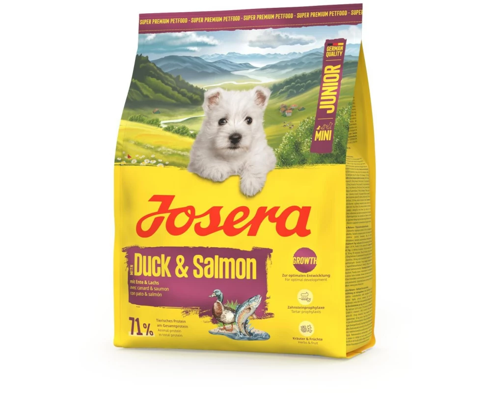 Josera Trockenfutter Mini Junior Duck & Salmon 900 g