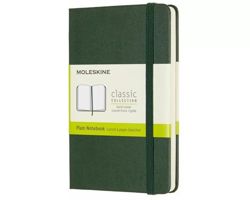 Moleskine Notebook P/A6, Plain, Hard Cover, Myrtle Green