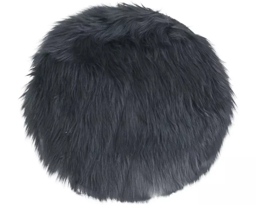 House Nordic Pelzimitat 35 x 35 cm, Grau