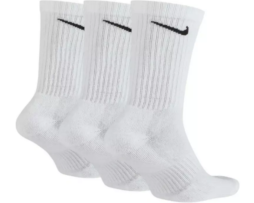 NIKE Crew Socks 3 Pack 38-42, white/black