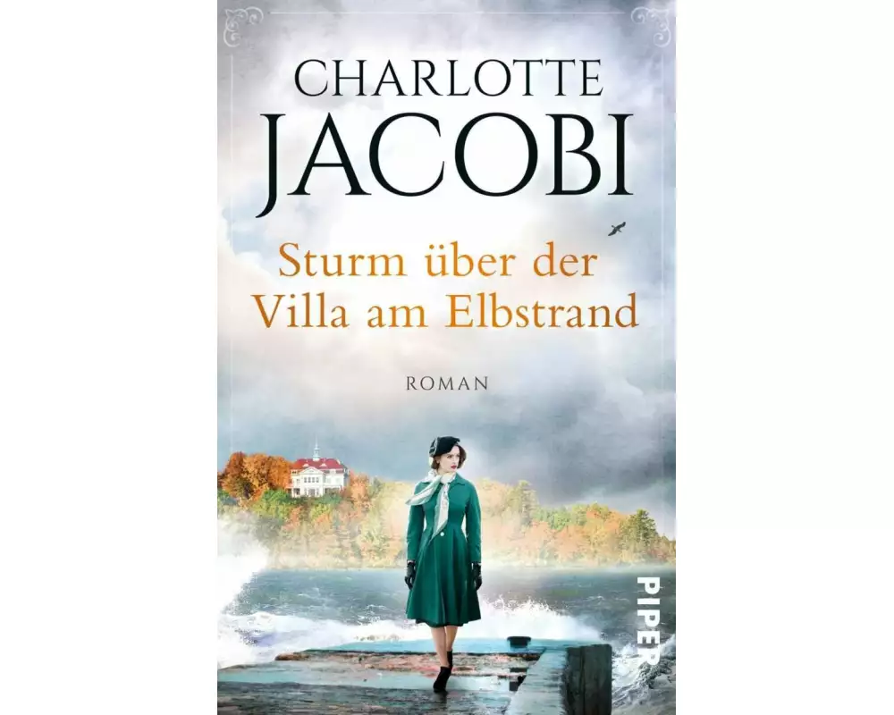 Sturm über der Villa am Elbstrand