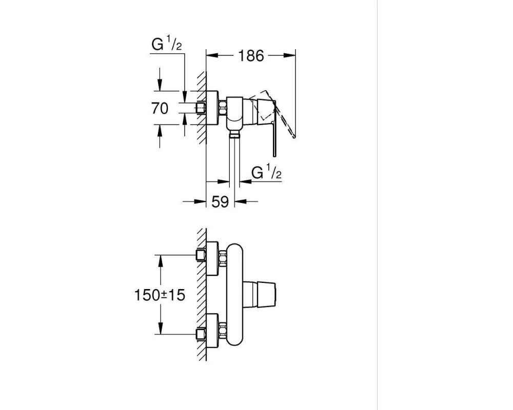 GROHE Get Schwarz Matt