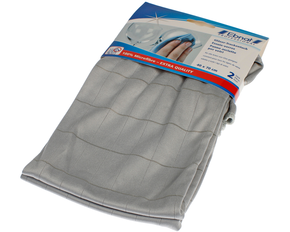 EBNAT Mikrofasertuch 2 Stück 337390 grau