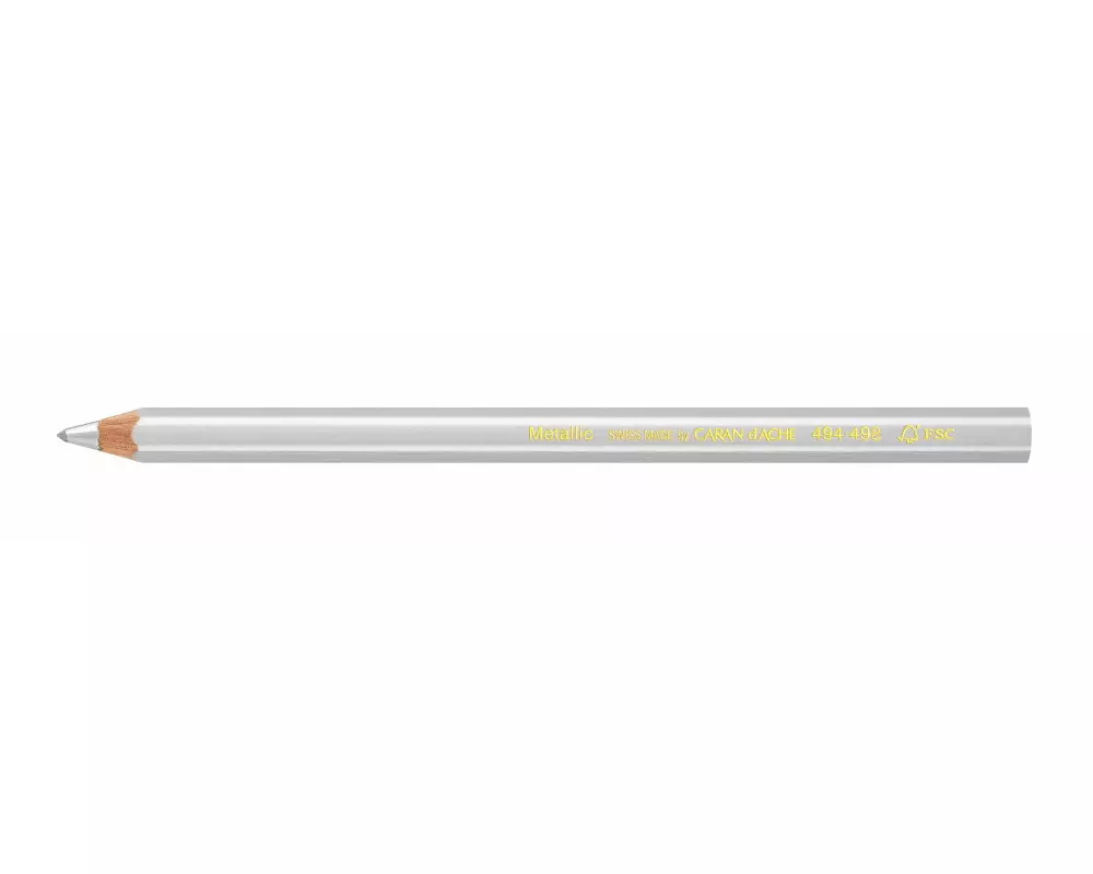 Caran d'Ache Farbstifte Maxi Metallic Silber