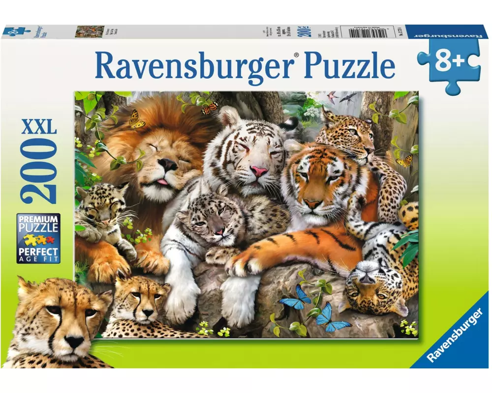 Ravensburger Puzzle Schmusende Raubkatze 200 XXL Teile