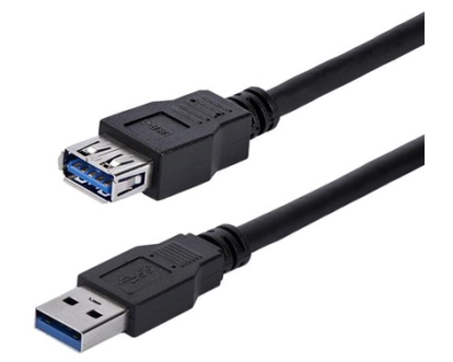 StarTech.com 1m Black SuperSpeed USB 3.0 Extension Cable A to A