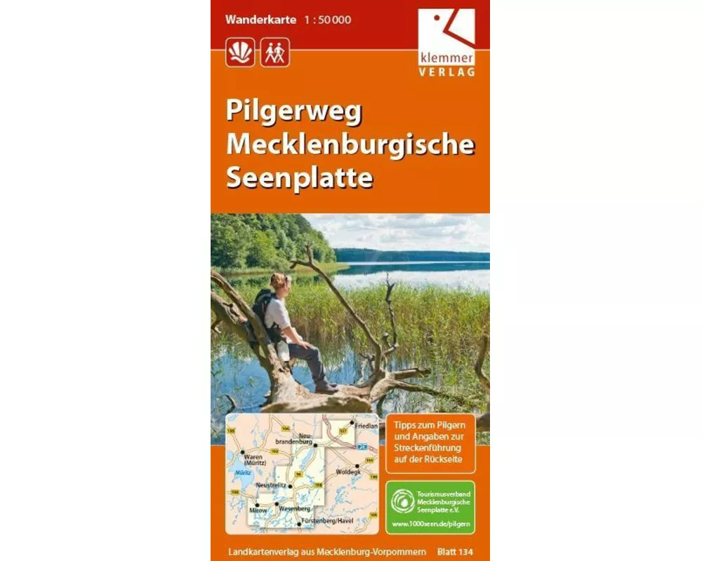 Pilgerweg Mecklenburgische Seenplatte 1 : 50 000