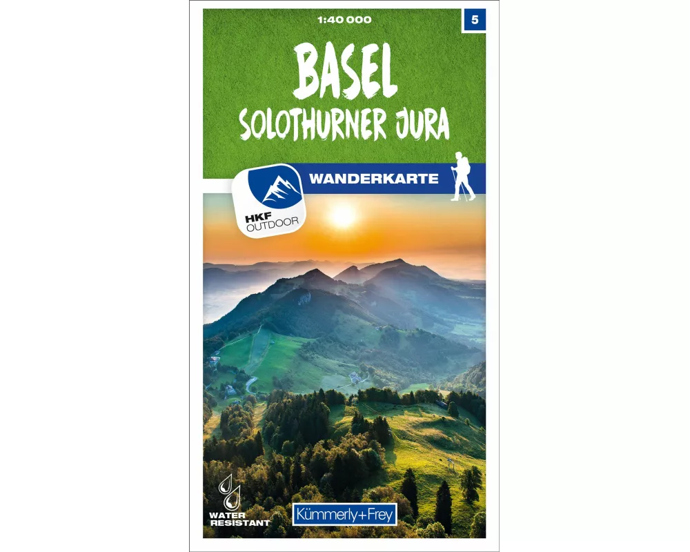 Kümmerly+Frey Wanderkarte 5 Basel 1:40.000