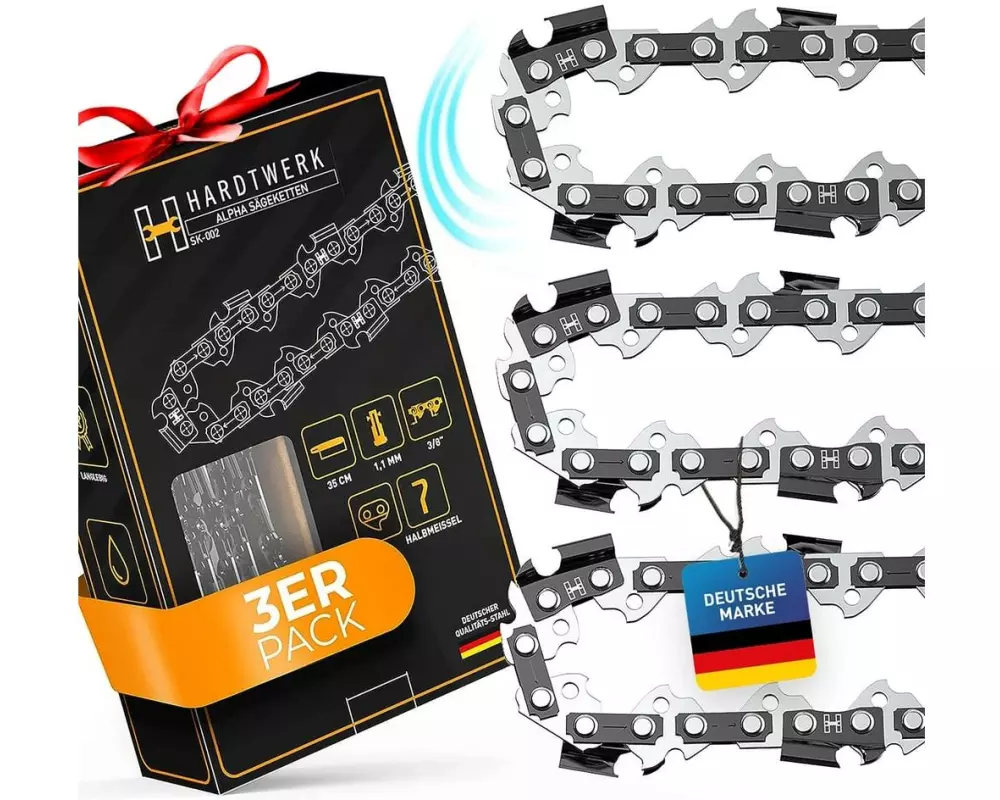 Hardtwerk Sägekette 3/8" 1.1 mm für 35 cm Schwert 3er Pack