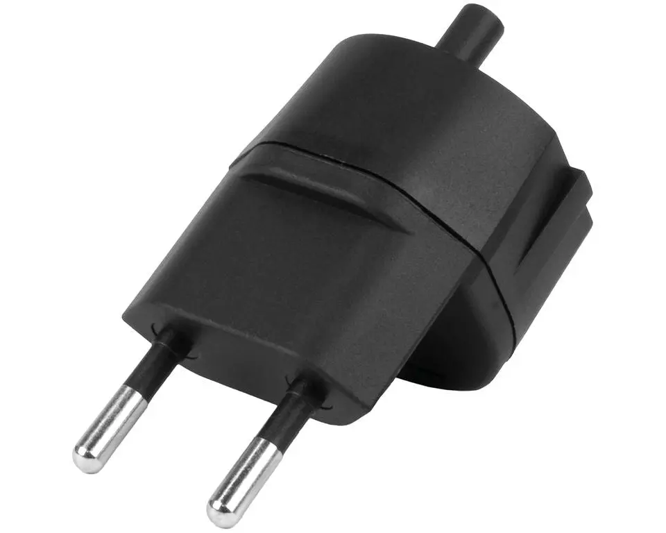 STEFFEN Fixadapter 3-Pol Deutsch auf Stecker CH T11 schwarz, CEE7
