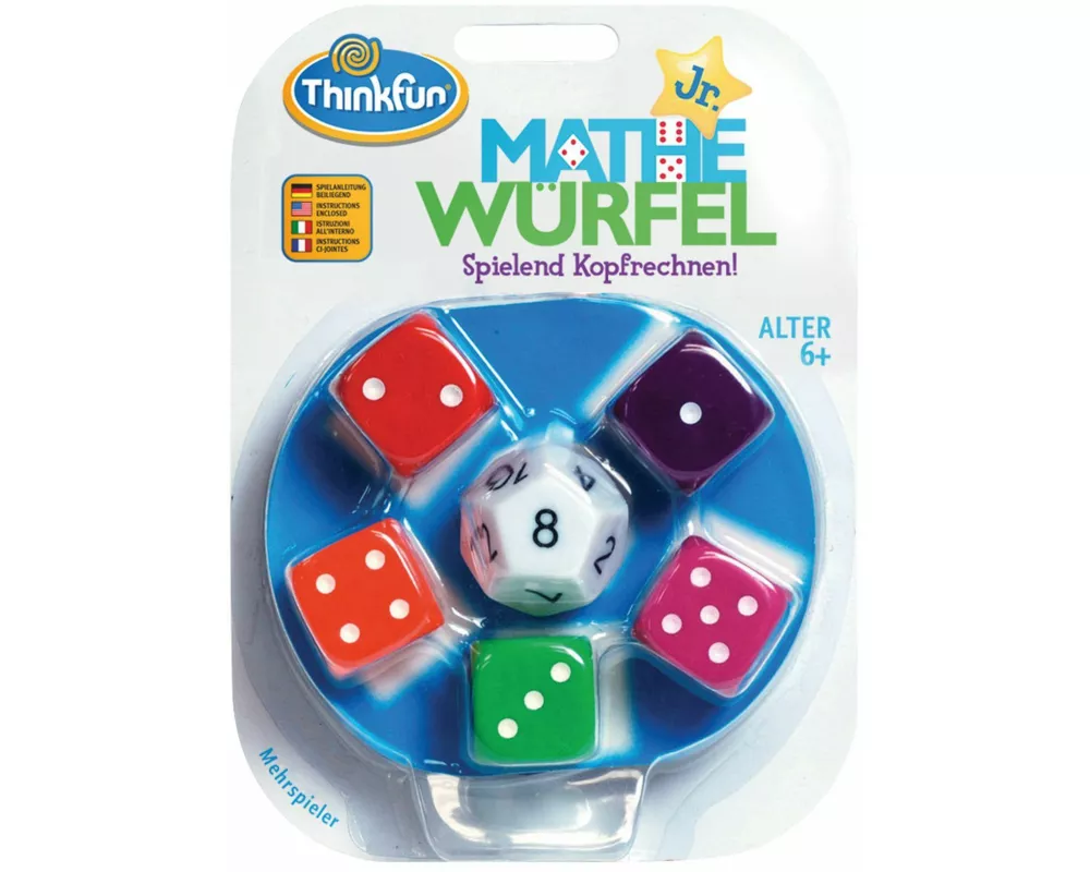 ThinkFun Mathe Würfel Junior - Lernspiel ab 6 Jahre