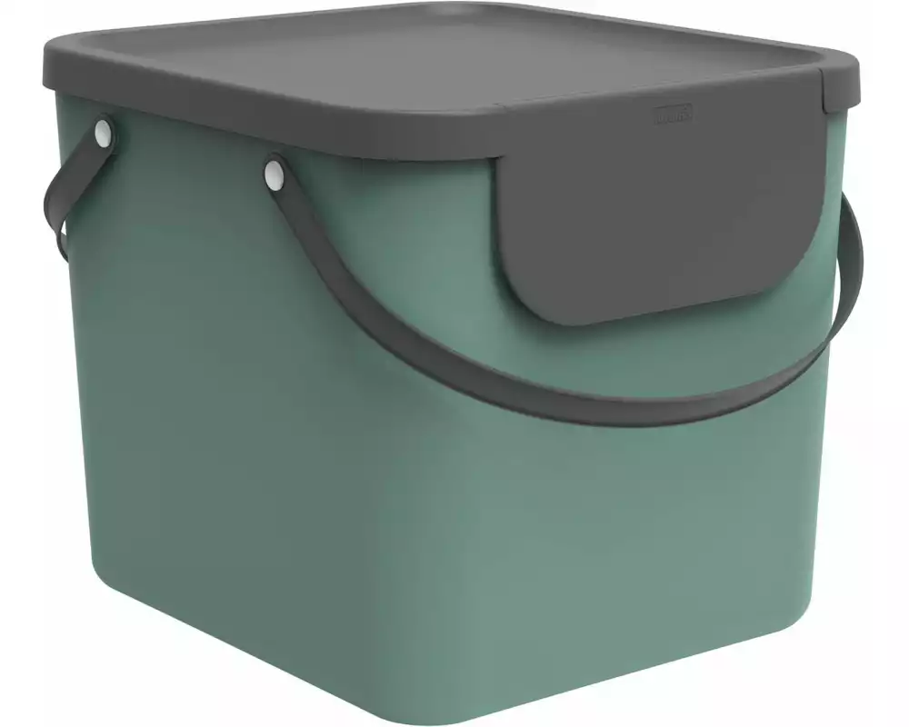 Rotho Recyclingbehälter Albula 40 l, Mistletoe Grün