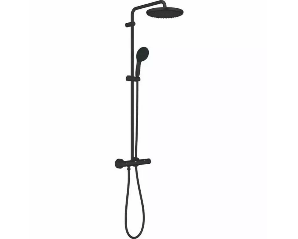 GROHE Vitalio Start 250 mit Thermostatarmatur, Mattschwarz