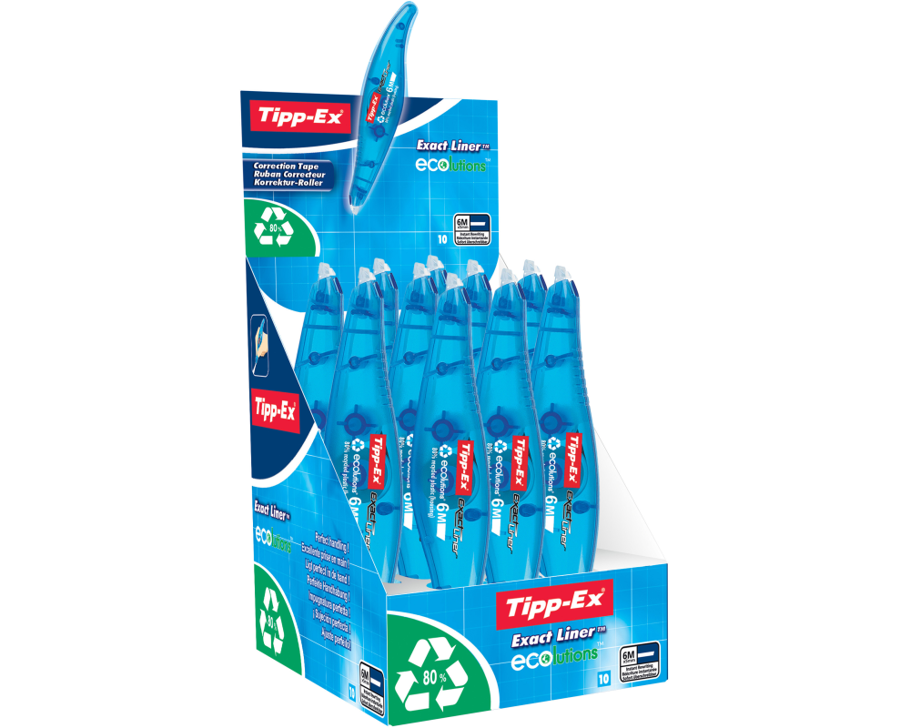 TIPP-EX Korrekturroller Exactliner 8104755 ECOlution 5mmx6m 10 Stück