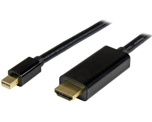 StarTech.com 6ft (2m) Mini DisplayPort to HDMI Cable, 4K 30Hz Video, Mini DP to HDMI Adapter/Converter Cable, mDP to HDMI Monitor/Display