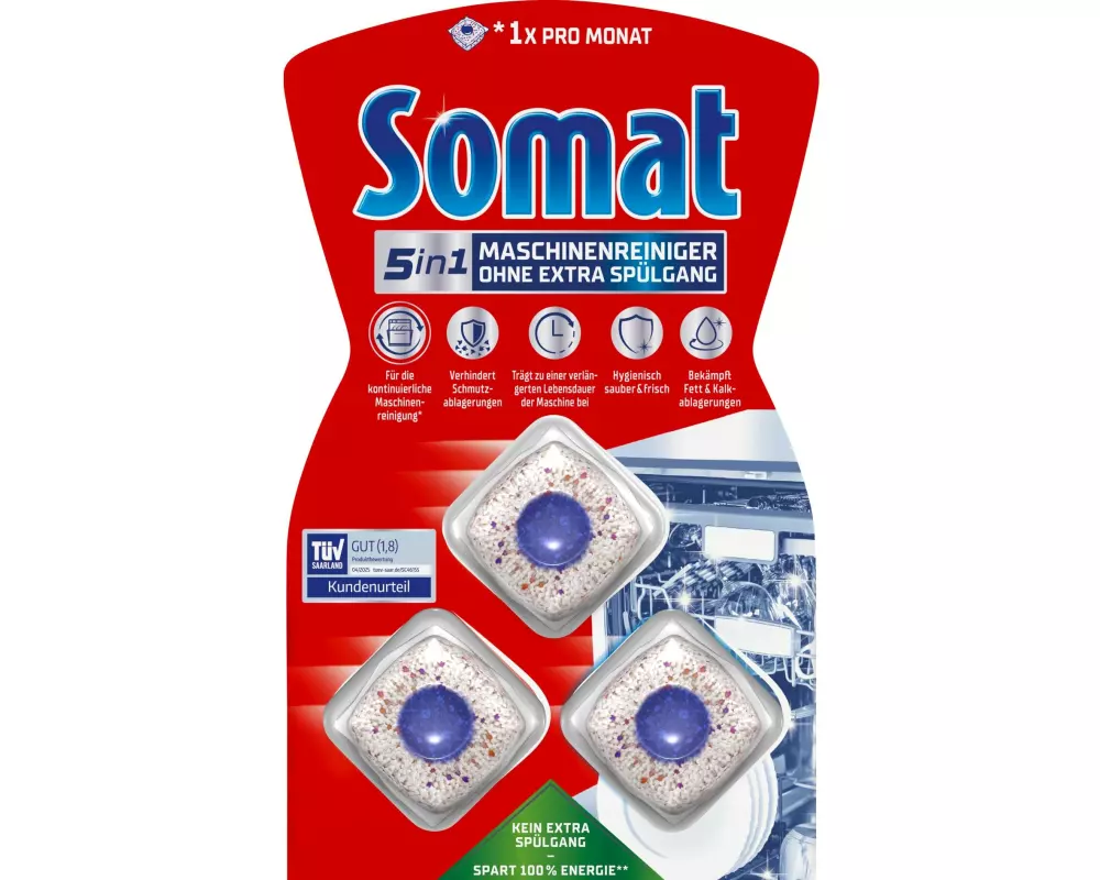 Somat 5in1 Maschinenreiniger 3 Tabs