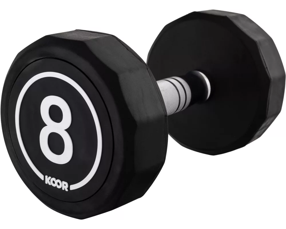 KOOR Kurzhantel 8 kg, Schwarz
