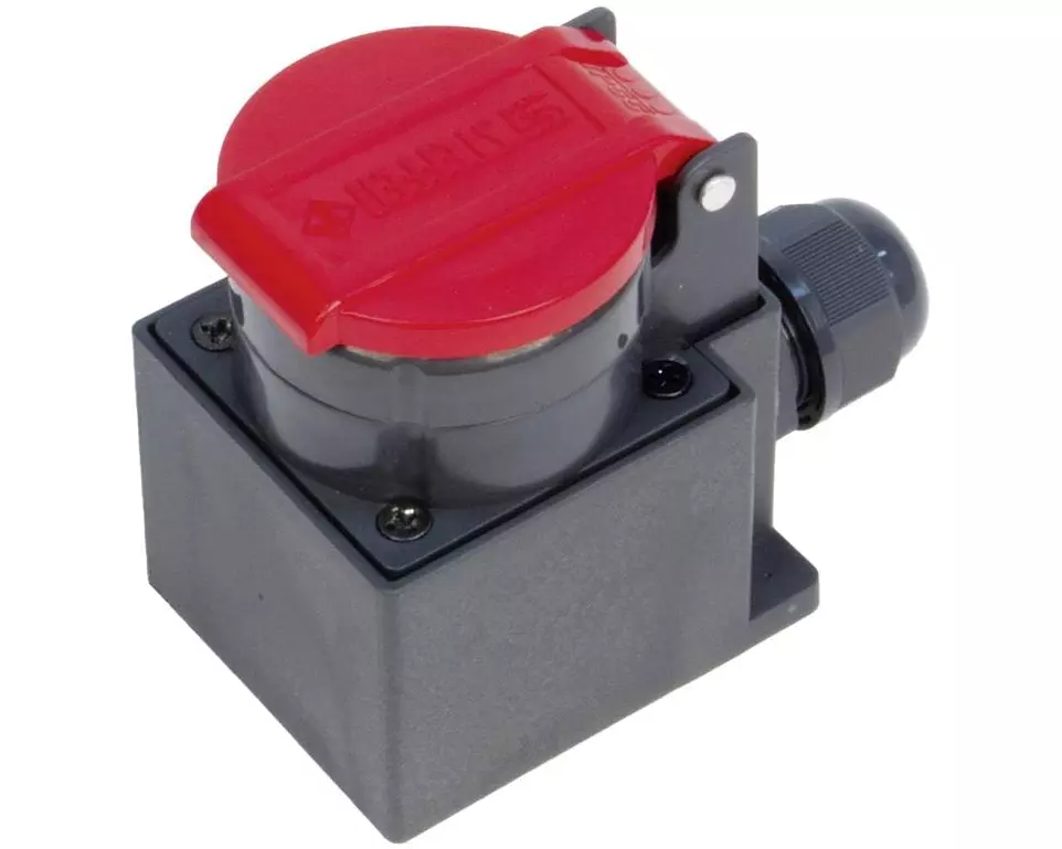 STEFFEN NAP-Steckdosen T25, IP55, Rot