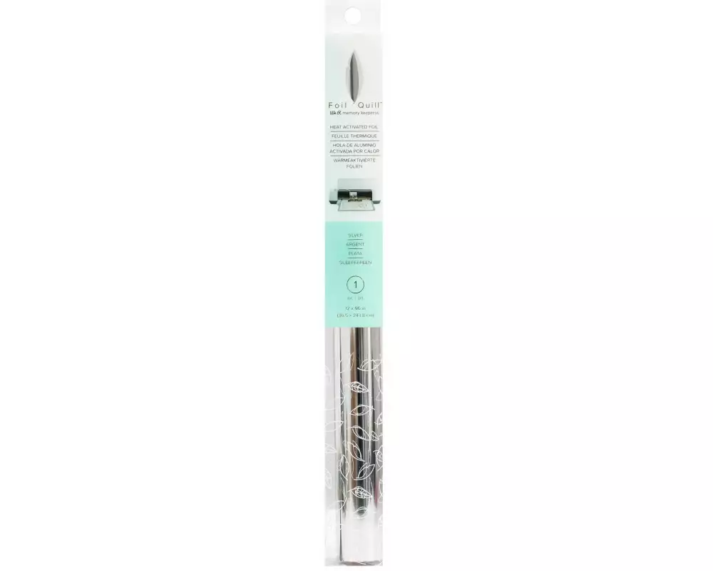 We R Memory Keepers Folie Foil Quill wärmeaktiviert, 1 Rolle, Silber