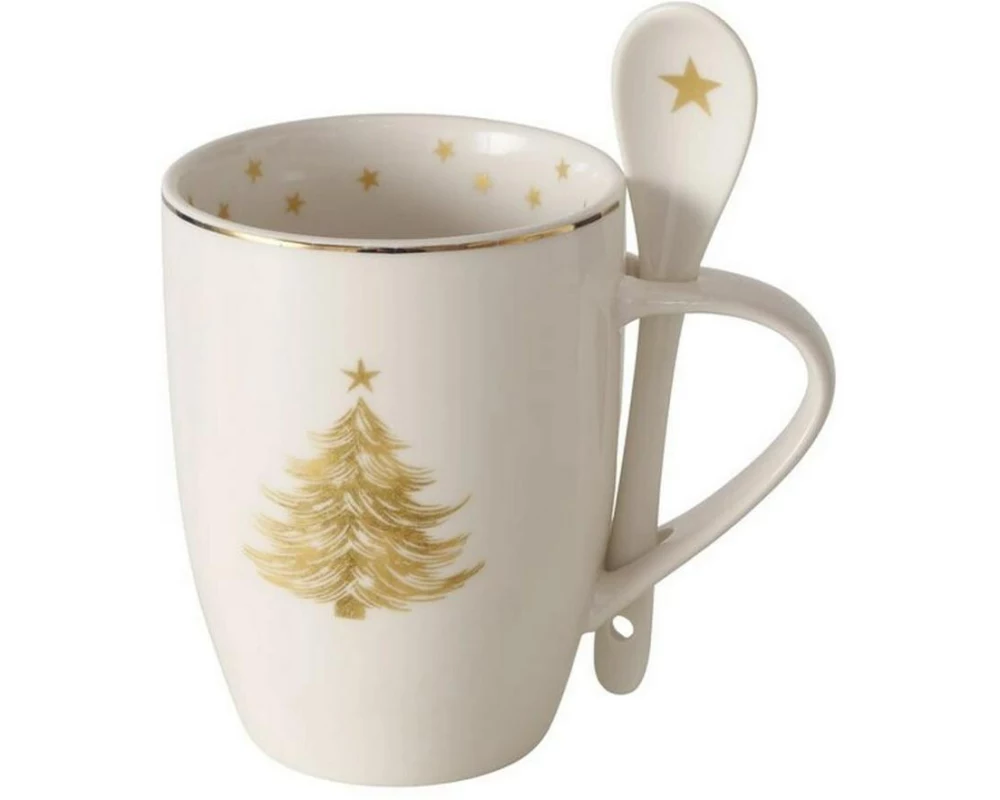Boltze Kaffeetasse Stella mit Löffel 330 ml