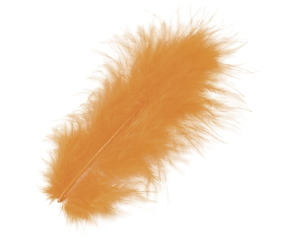 KNORR PRANDELL Marabufedern 10cm 6619100 orange 15 Stück