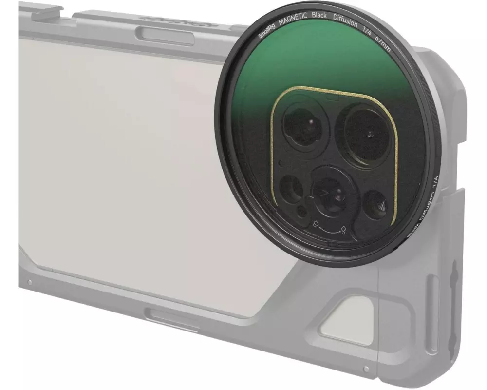 Smallrig Aufsteckbarer 1/4 Schwarzer Nebelfilter (67mm)