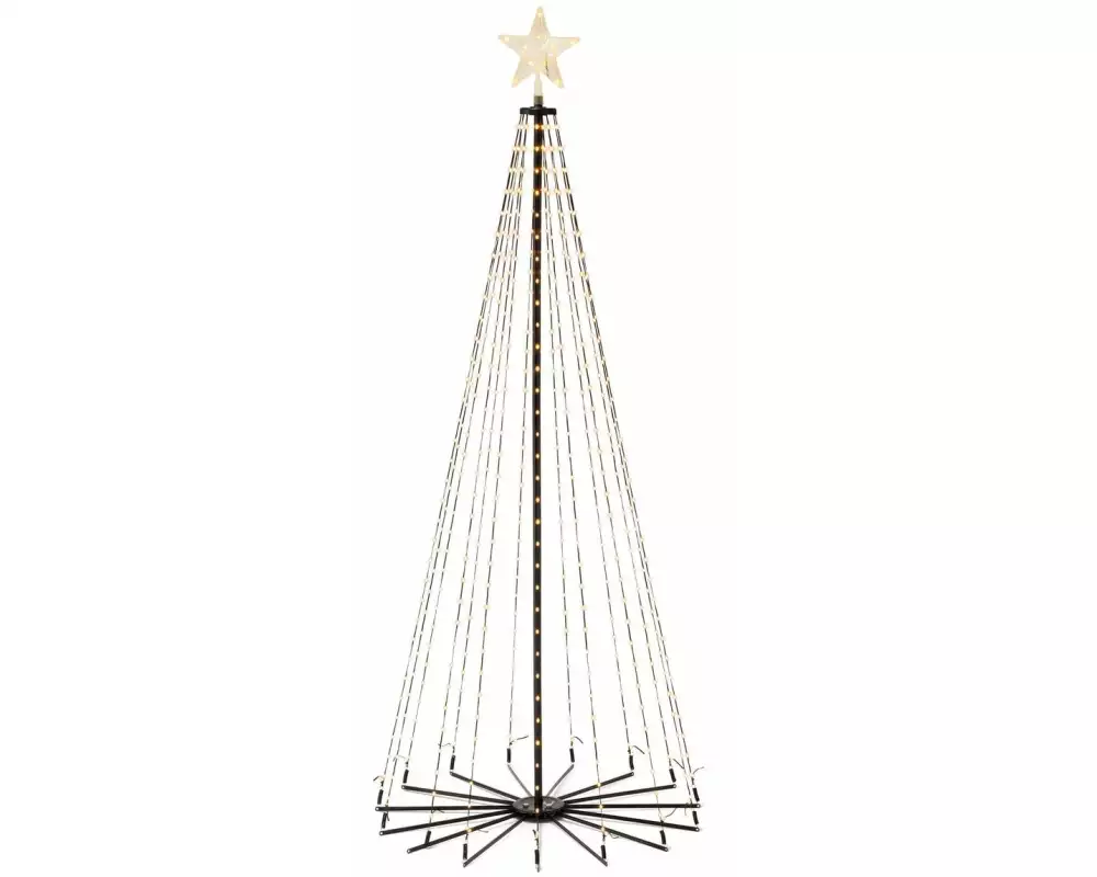 STT Dekolicht Cone Tree, 520 LEDs, 180 cm, Schwarz