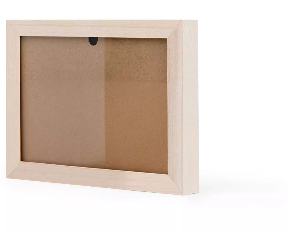 JAMU Bilderrahmen für Kinderzeichnungen Ahorn, A4