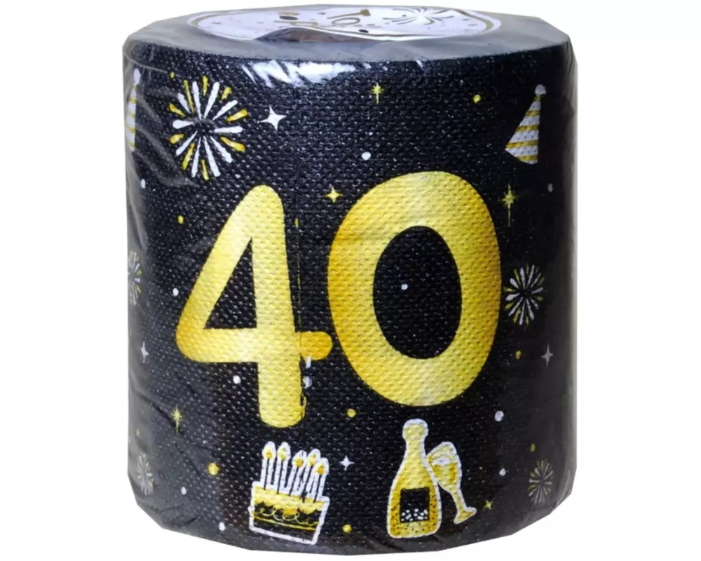 Trendcompany Scherzartikel Wc Papier, 40. Geburtstag