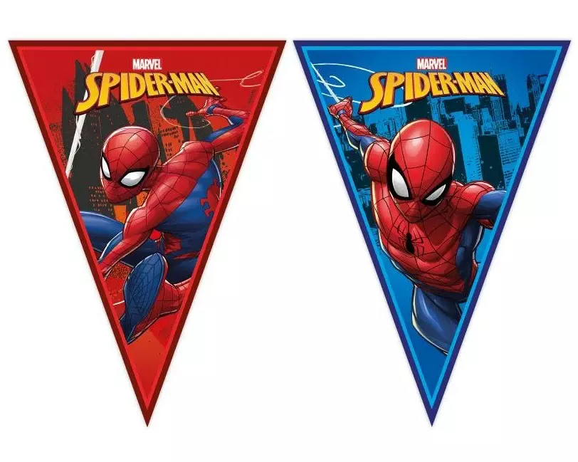 Amscan Girlande Spiderman 2.3 m, Papier