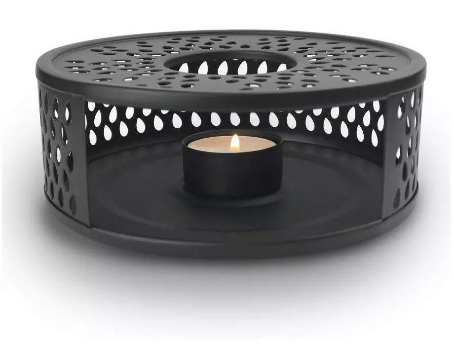 Creano Stövchen Leaf Schwarz