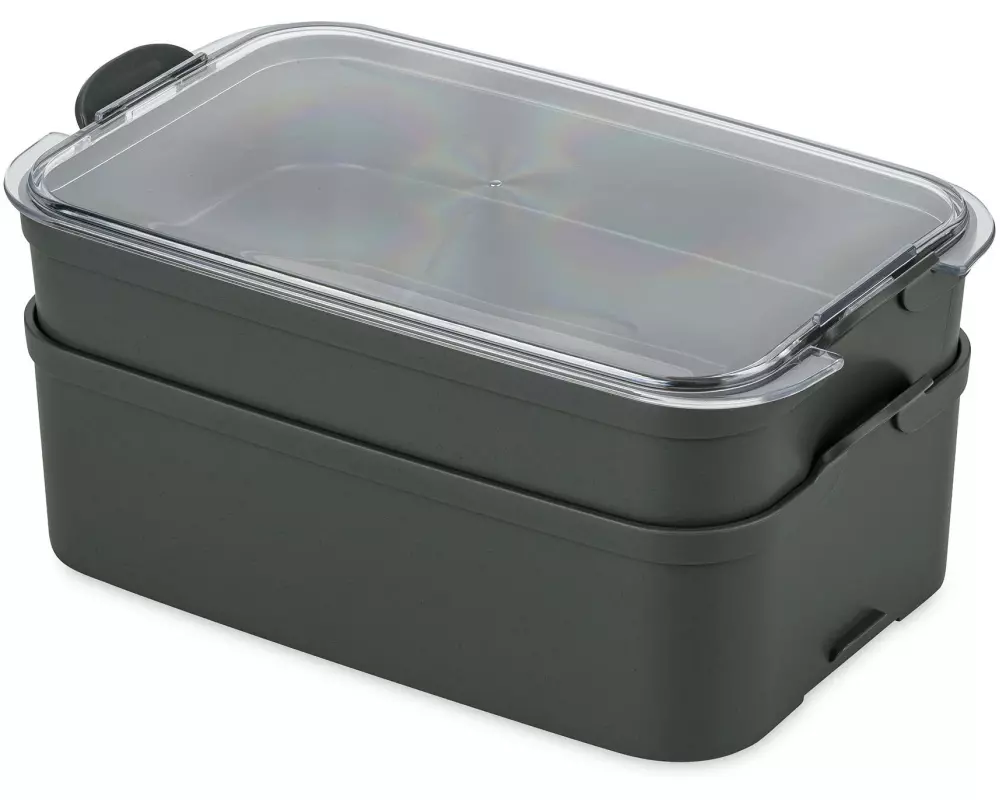 Koziol Lunchbox Stakk 2 l, Grau