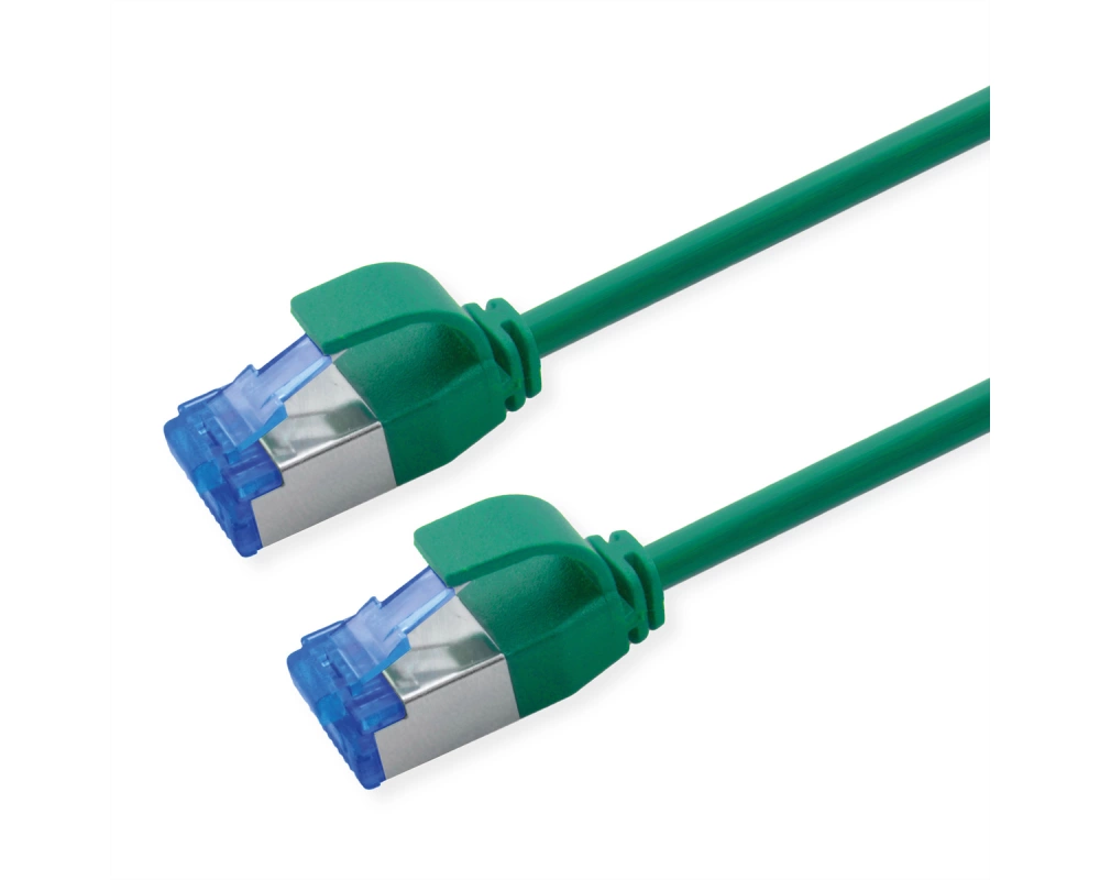 ROLINE Patchkabel Cat.6A (Class EA) S/FTP (PiMF), LSOH, PoE, grün, 1 m