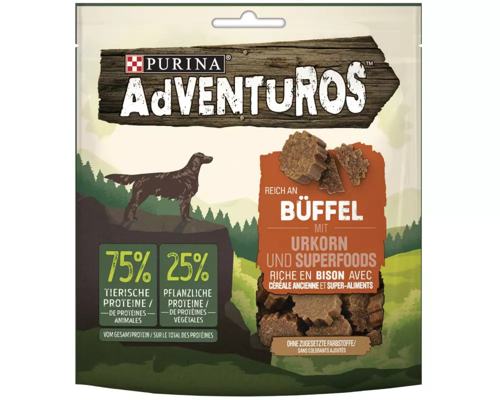 Purina AdVENTuROS Leckerli reich an Büffel, 90 g