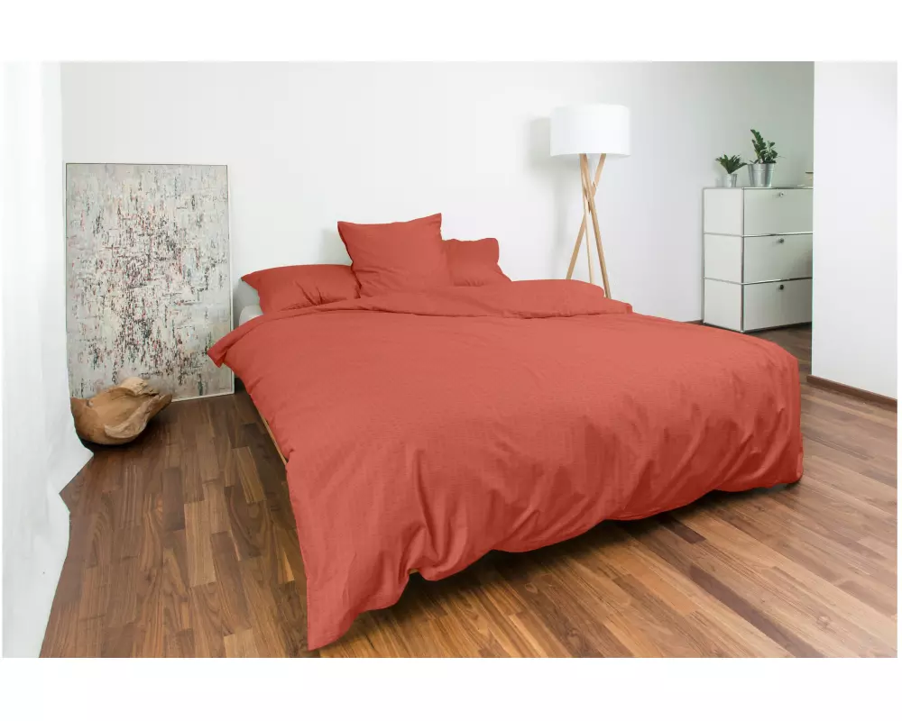 Night Fashion Duvetbezug Edi 160 x 210 cm, Rostbraun
