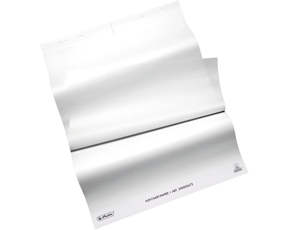 Herlitz Flipchartblock 65 x 98 cm, blanko, 20 Blatt